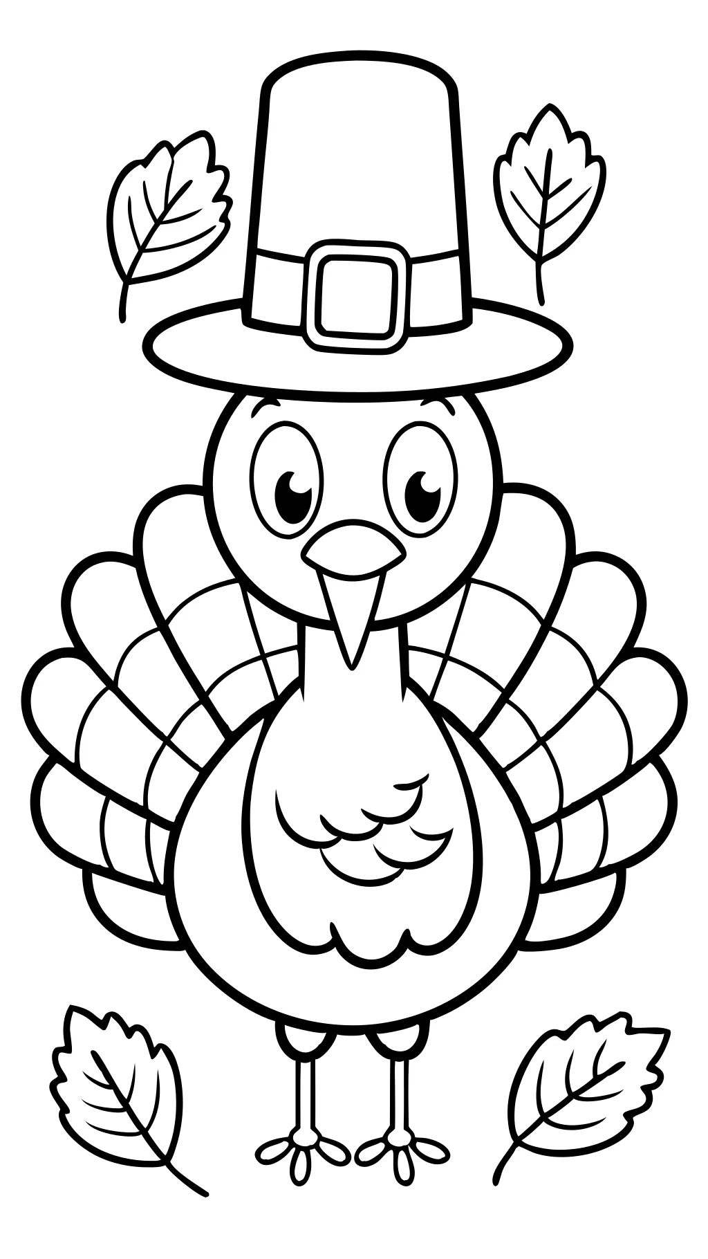 free turkey color pages printables